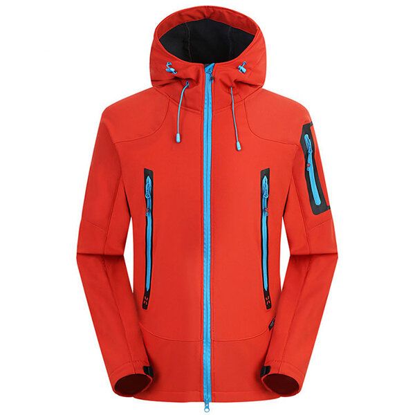 Vattentät Vindtät Fleece Soft Shell Outdoor Jacka