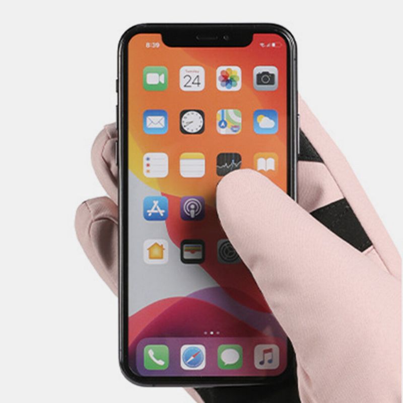 Kvinnor Screentouch Vindtät Vattentät Ridning Skidåkning Varm Sport Helfingerhandskar