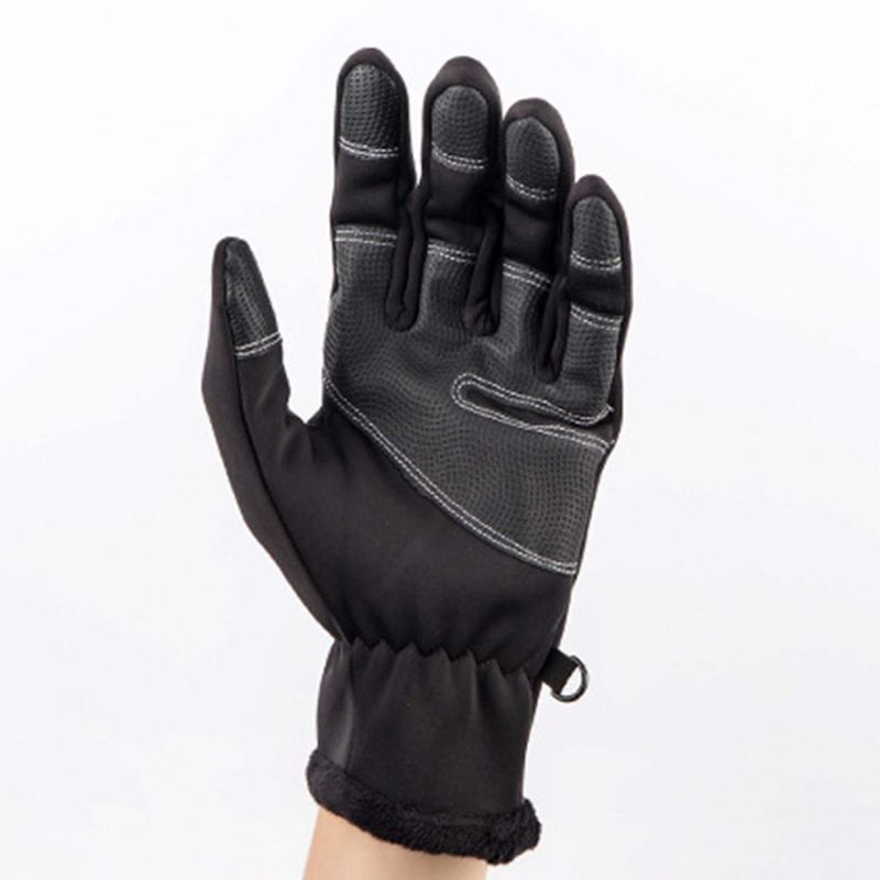 Unisex Winter Ski Full Finger Dragkedja Handskar