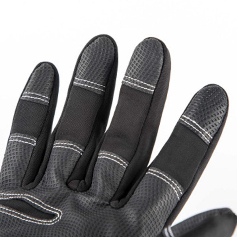 Unisex Winter Ski Full Finger Dragkedja Handskar