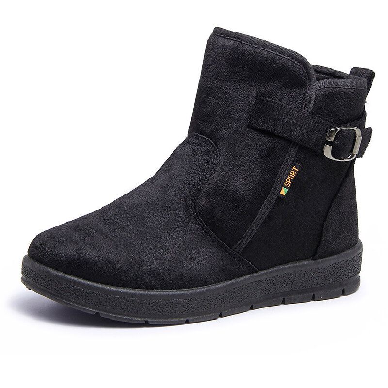 Dam Comfy Varmt Foder Spänne Slip On Snow Boots