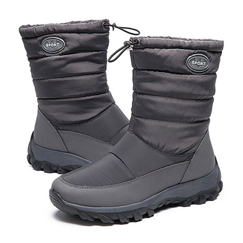 Kvinnor Varmfodrade Pull On Plus Velvet Snow Casual Boots