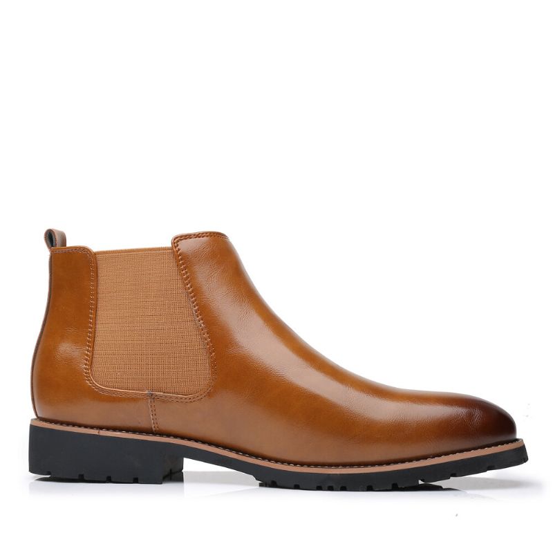 Män Mjuk Sula Halkbeständigt Elastiskt Band Casual Chelsea Boots Martin Boots