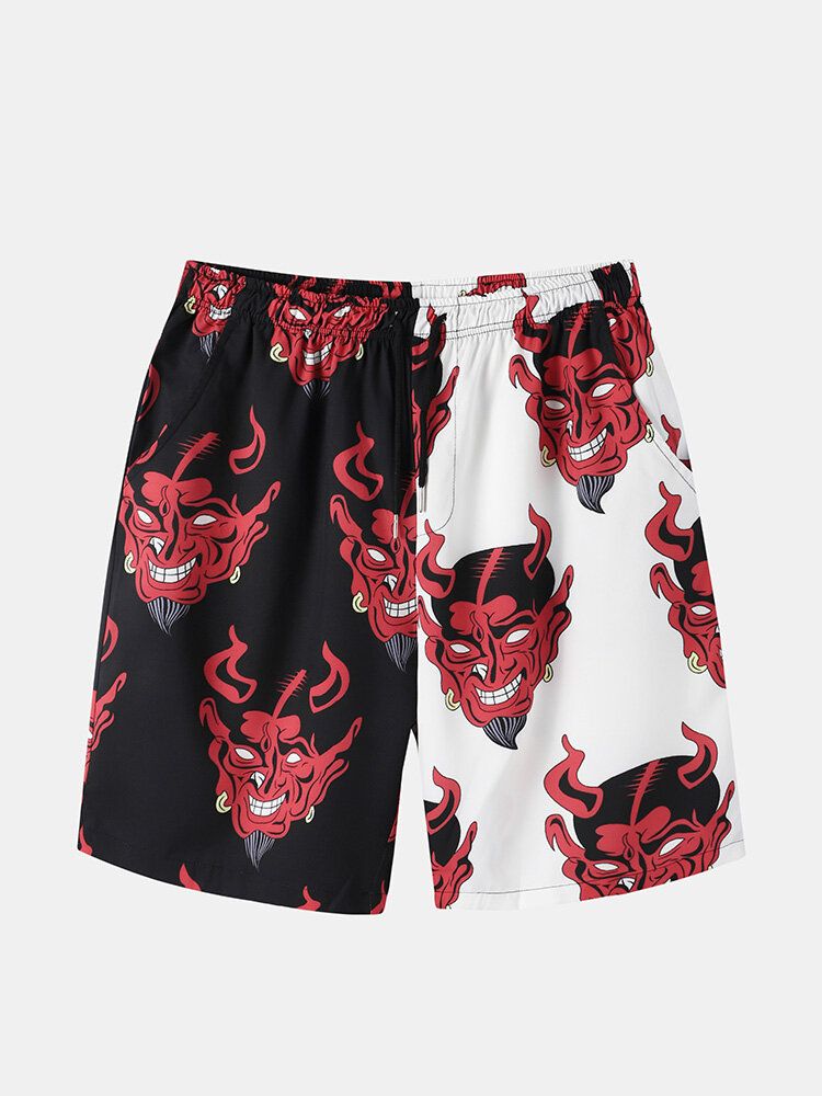 Evil Mönster Herr Fritidsskjortor Shorts Tvådelade Outfits