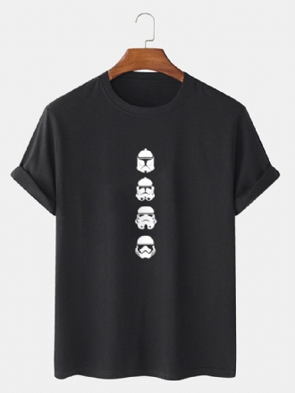 Herr Hjälmtryck Kortärmad Rundhals Star Wars Casual T-shirts