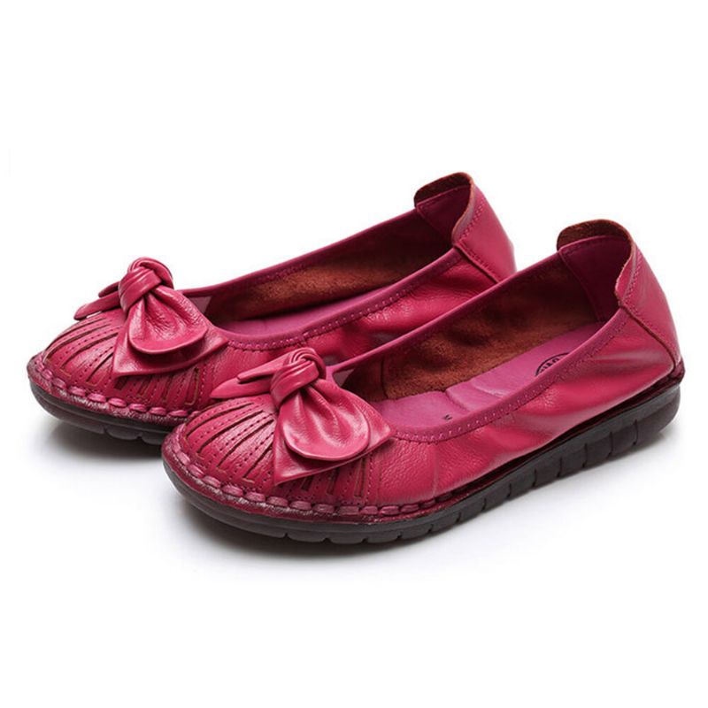 Bowknot Inredning För Kvinnor Bekväma Halkfria Casual Loafers