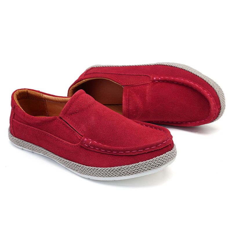 Dam Bekväm Bärbar Enfärgad Casual Slip On Flats