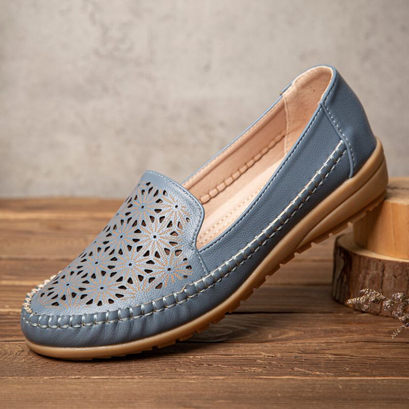 Dam Floewrs Hollow Comfy Non Slip Casual Flat Loafers