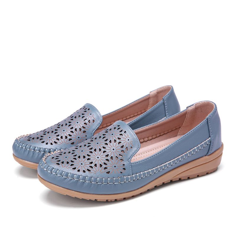 Dam Floewrs Hollow Comfy Non Slip Casual Flat Loafers