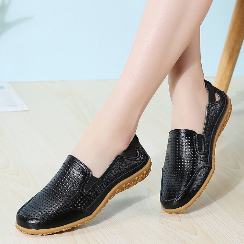 Dam Sport Comfy Hollow Slip On Flat Loafers