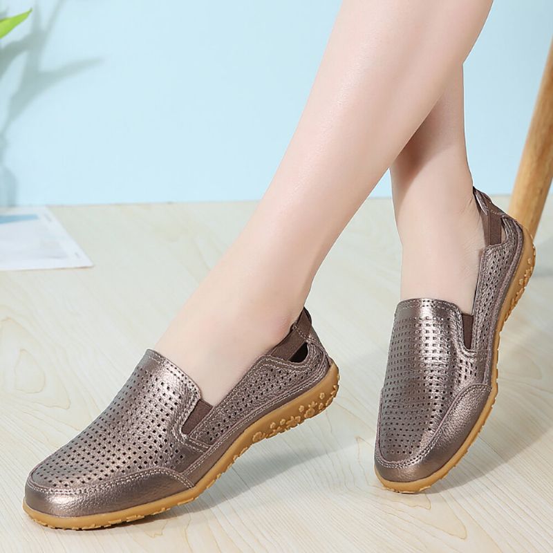 Dam Sport Comfy Hollow Slip On Flat Loafers