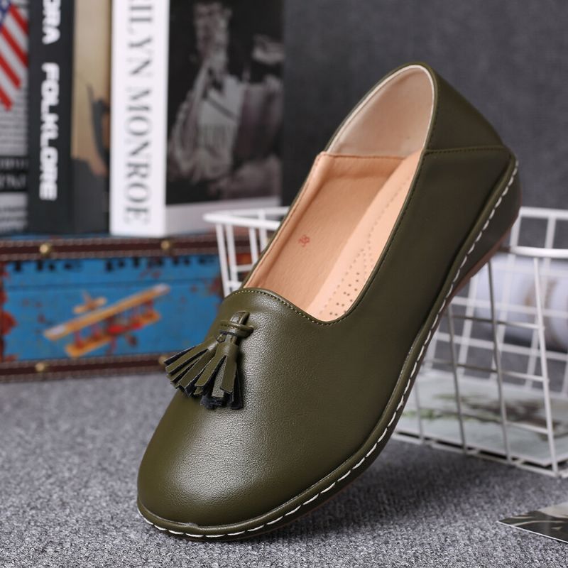 Dam Tofs Enfärgad Casual Casal Comfy Flats