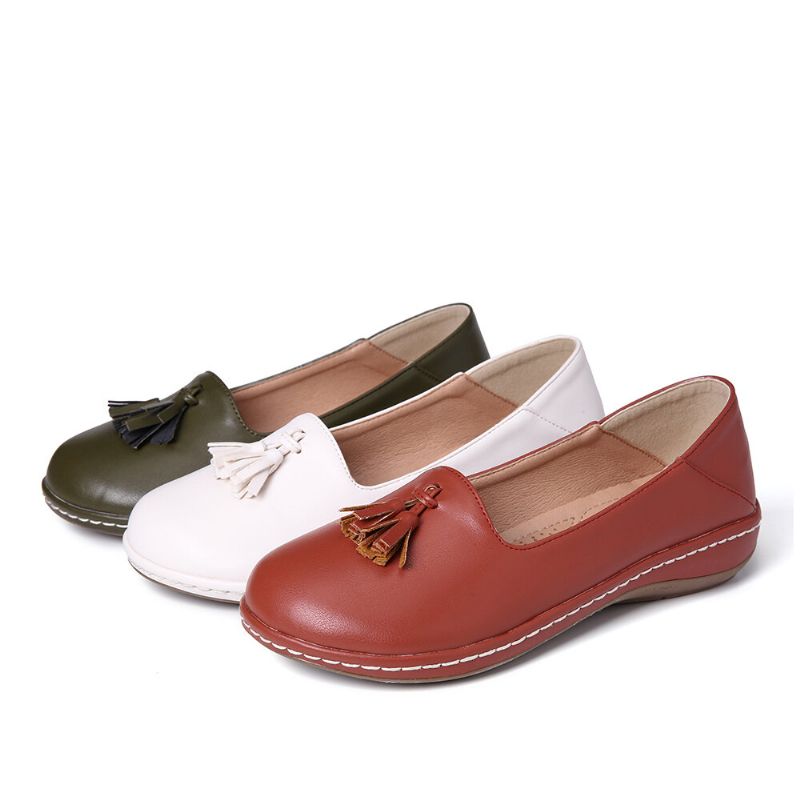 Dam Tofs Enfärgad Casual Casal Comfy Flats