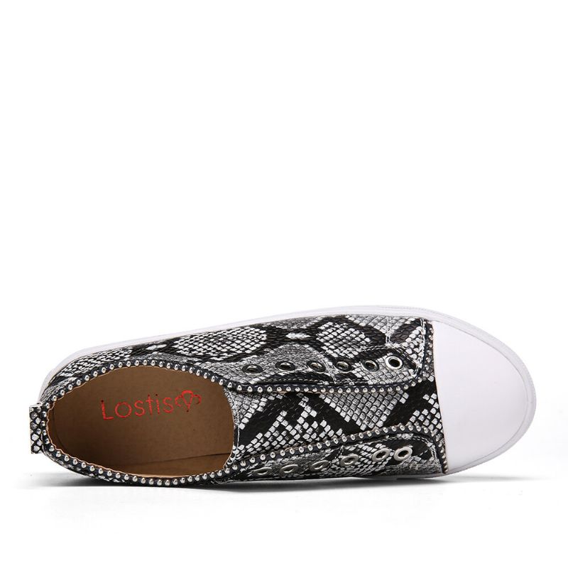 Damer Soild Color Dubbade Slip On Comfy Flats