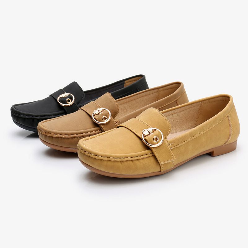 Dammjuk Sula Metallspänne Slip On Casual Daily Flats