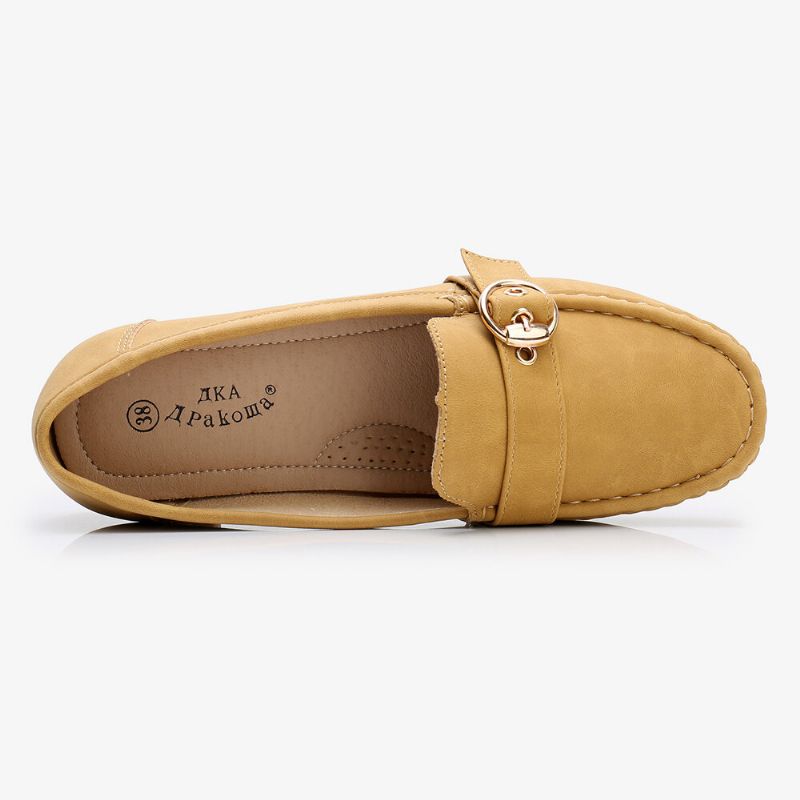 Dammjuk Sula Metallspänne Slip On Casual Daily Flats