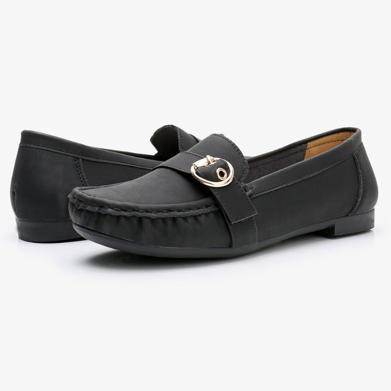 Dammjuk Sula Metallspänne Slip On Casual Daily Flats