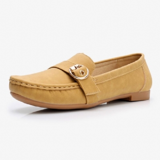 Dammjuk Sula Metallspänne Slip On Casual Daily Flats