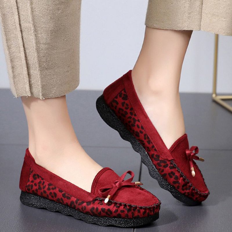 Dammocka Bowknot Comfy Non Slip Casual Loafers