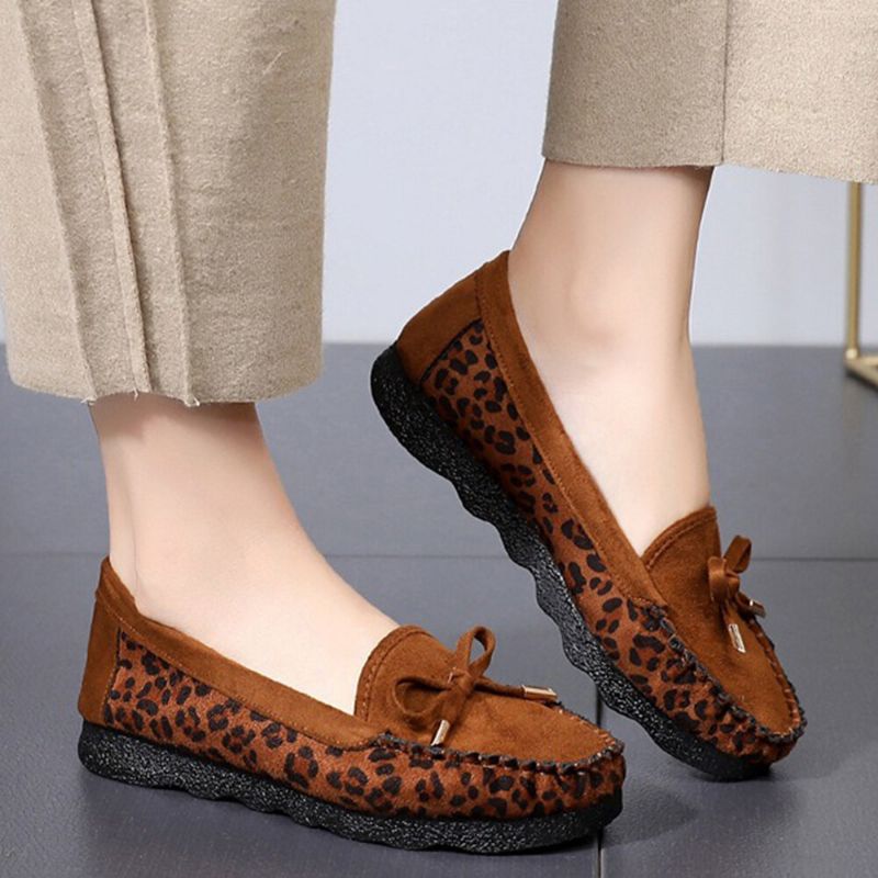 Dammocka Bowknot Comfy Non Slip Casual Loafers