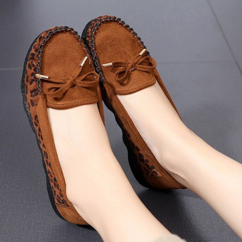 Dammocka Bowknot Comfy Non Slip Casual Loafers