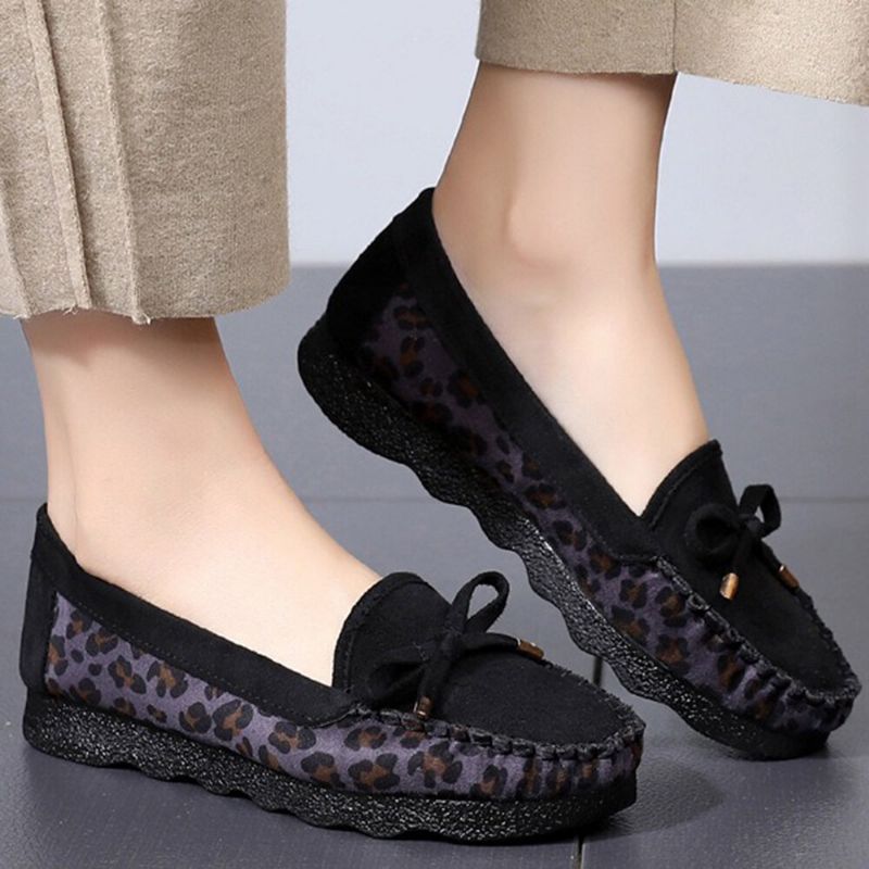 Dammocka Bowknot Comfy Non Slip Casual Loafers