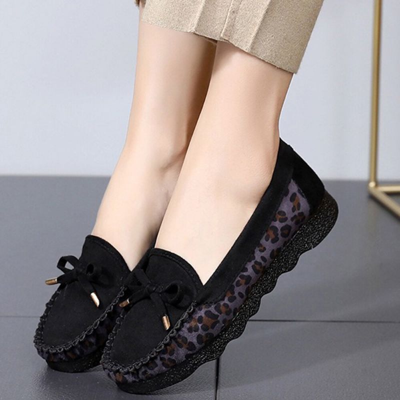 Dammocka Bowknot Comfy Non Slip Casual Loafers