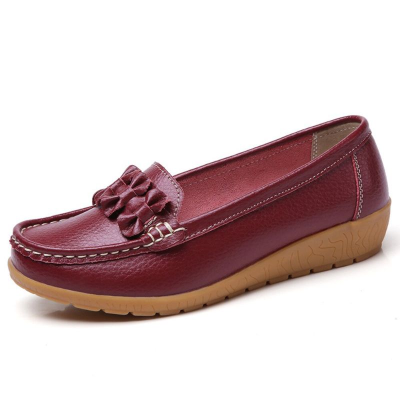 Kvinnor Bowknot Sticking Inredning Bekväma Halksäkra Casual Loafers