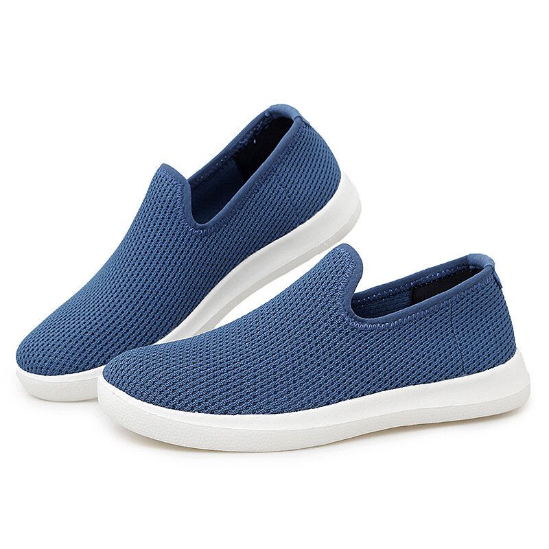 Kvinnor Casual Andas Mesh-tyg Mjuk Sula Slip-on Loafers