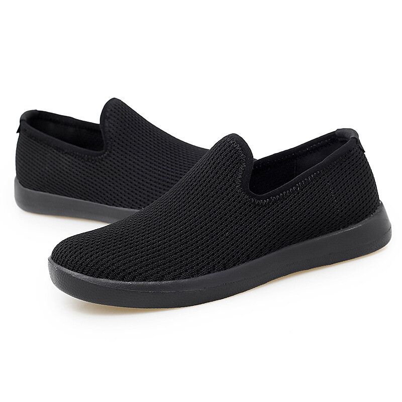 Kvinnor Casual Andas Mesh-tyg Mjuk Sula Slip-on Loafers