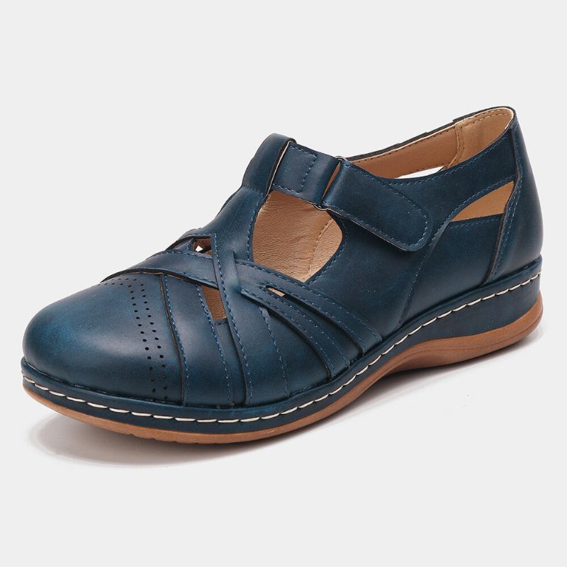 Kvinnor Hollow Out Bekväma Andas Spring Flats Casual Skor