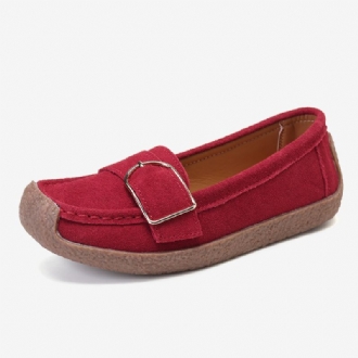 Kvinnor Mjuk Sula Spänne Andas Casual Slip On Flats