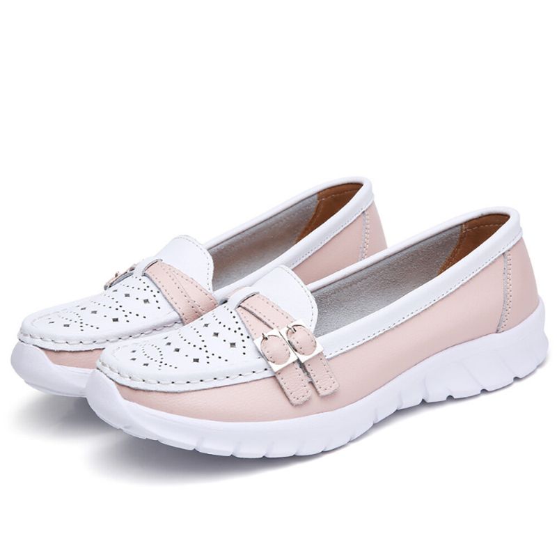 Kvinnor Walking Hollow Halksäker Casual Slip On Flats