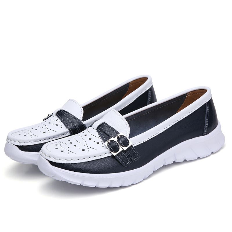 Kvinnor Walking Hollow Halksäker Casual Slip On Flats