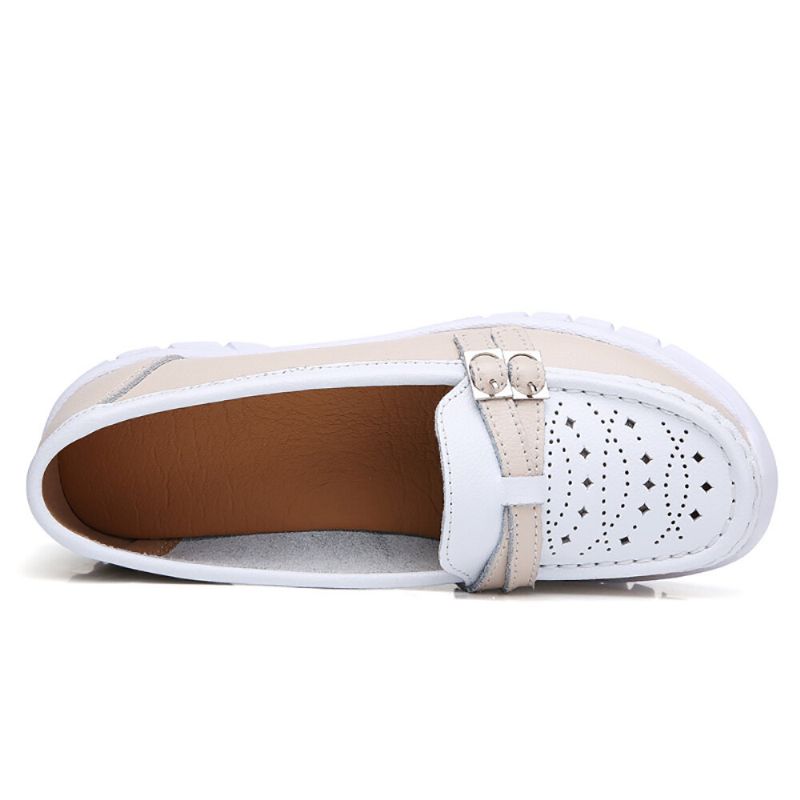 Kvinnor Walking Hollow Halksäker Casual Slip On Flats