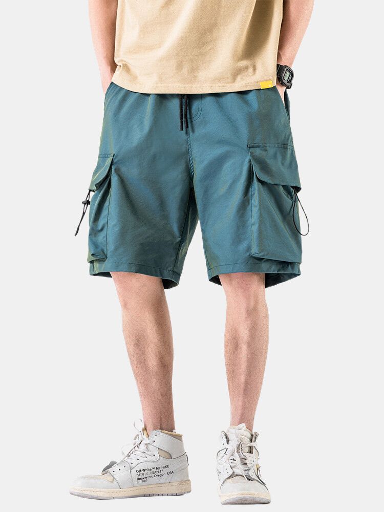 Casual Cargo Shorts Med Stor Ficka Och Dragsko För Män