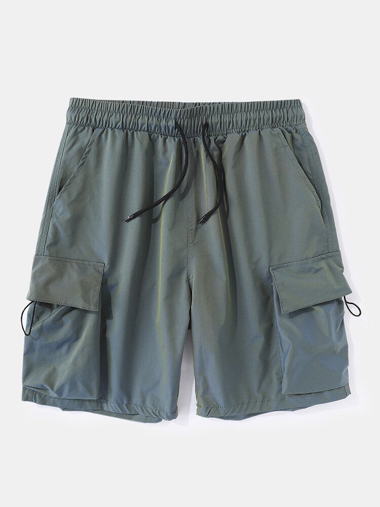 Casual Cargo Shorts Med Stor Ficka Och Dragsko För Män