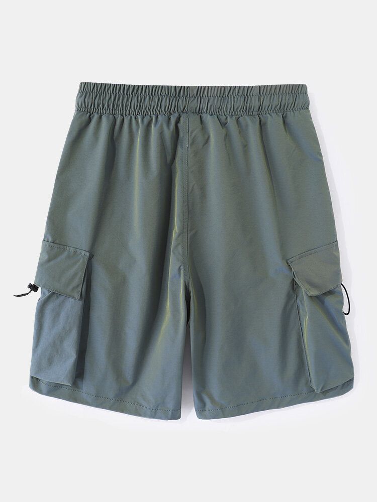 Casual Cargo Shorts Med Stor Ficka Och Dragsko För Män