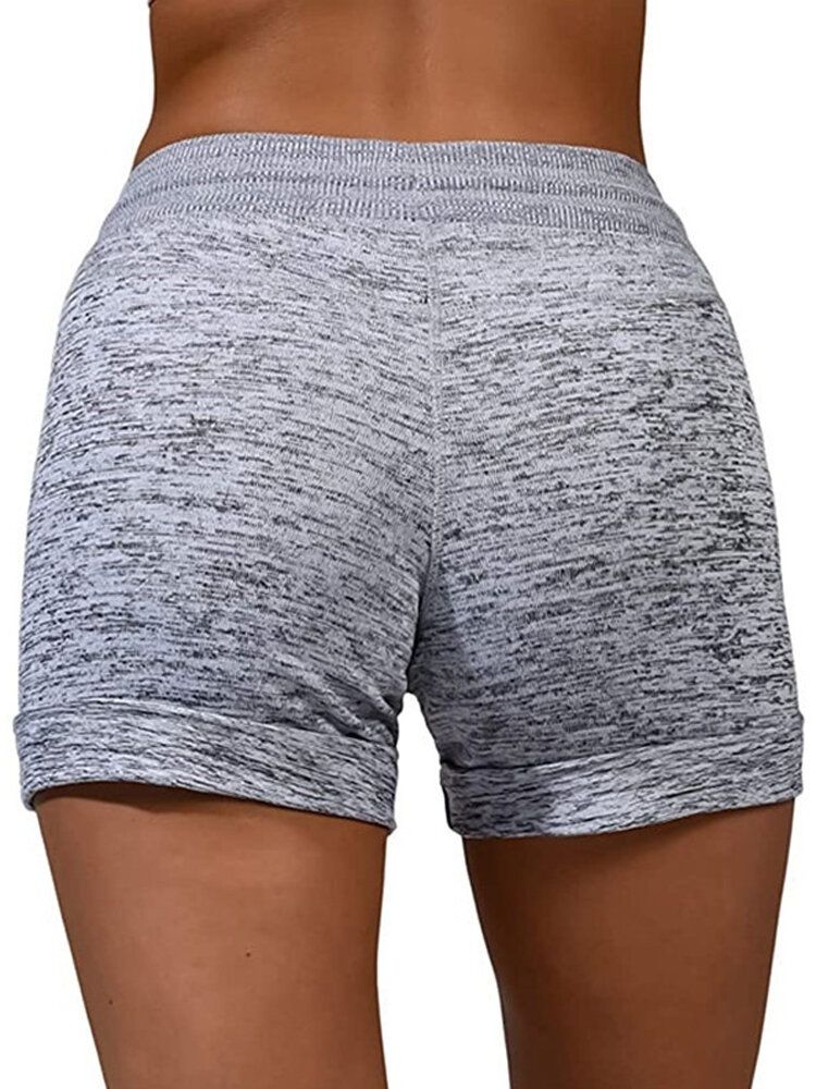 Dam Casual Cykelbyxor Med Resår I Midjan Sommarsportshorts