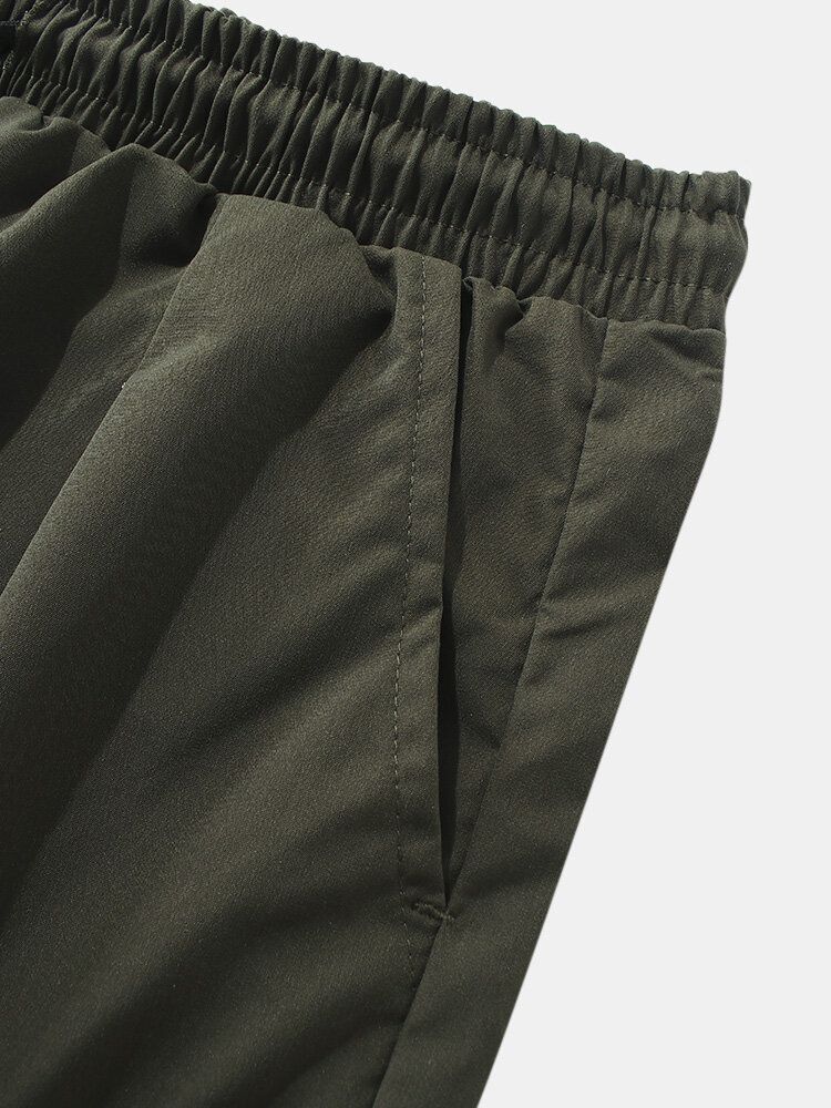 Flerfickor För Män Elastisk Midja Med Dragsko Casual Shorts