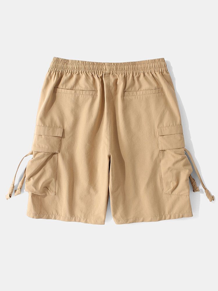 Herr Casual 100% Bomullsfickor Cargo Shorts