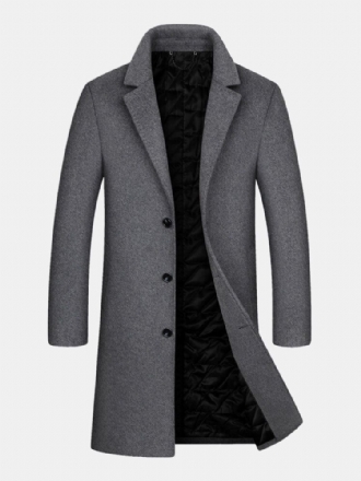 Herr Ylle Mellanlängd Enkelknäppt Tjock Business Coat