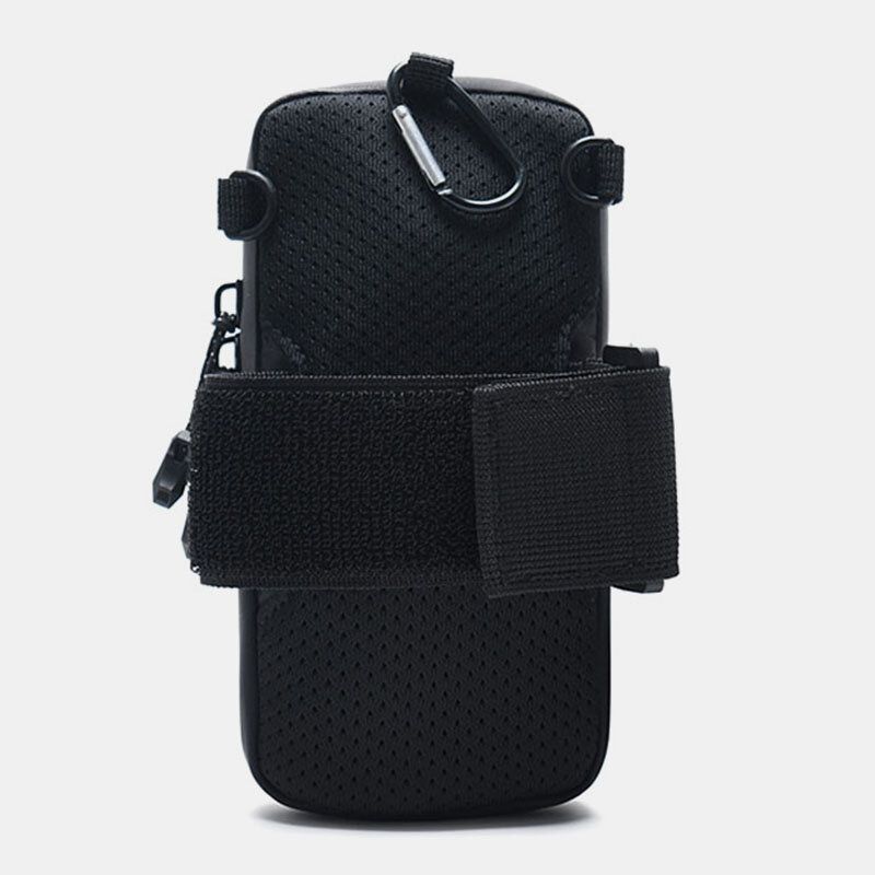 Män Casual Vattentät Dacron Air Permeability 66 Tums Telefonväska Midjeväska Crossbody-väska Axelväska