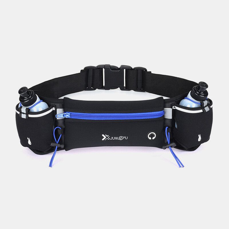 Unisex Sport Fanny Pack Dubbelficka Löpsport Vattenflaska Bältesväska Telefon Midjeväska