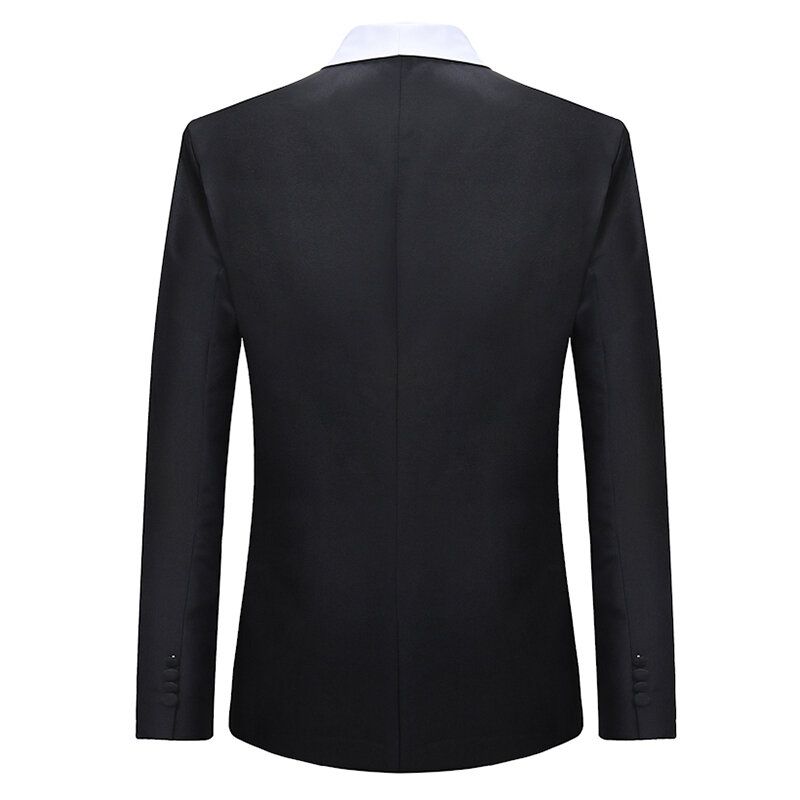 Herr Business Formella Kontrastfärg Slim Fit Blazer Kostymer