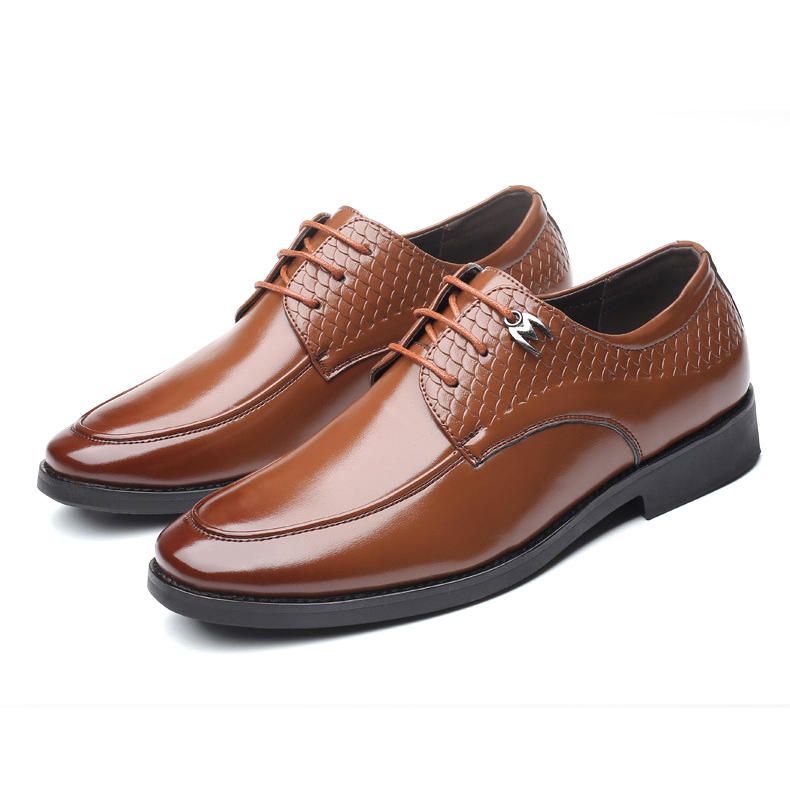 Formell Sko Casual Mönster Slip On Mjuk Business Oxfords