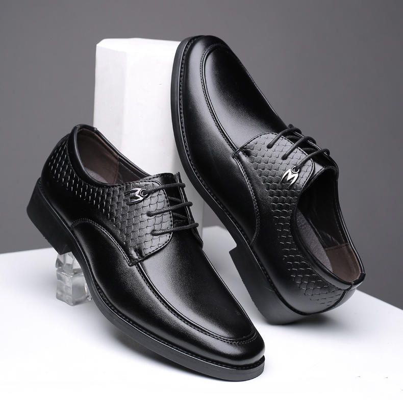 Formell Sko Casual Mönster Slip On Mjuk Business Oxfords