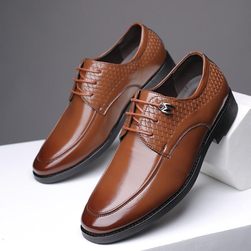 Formell Sko Casual Mönster Slip On Mjuk Business Oxfords