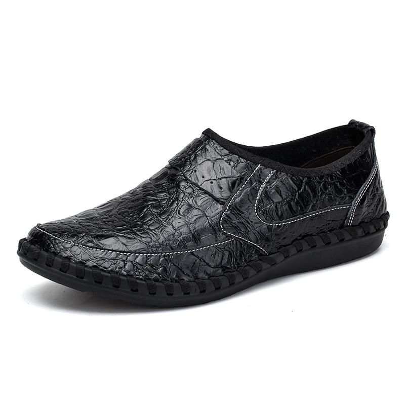 Handsömmar I Mjuk Kohud Casual Slip On Business Oxfords