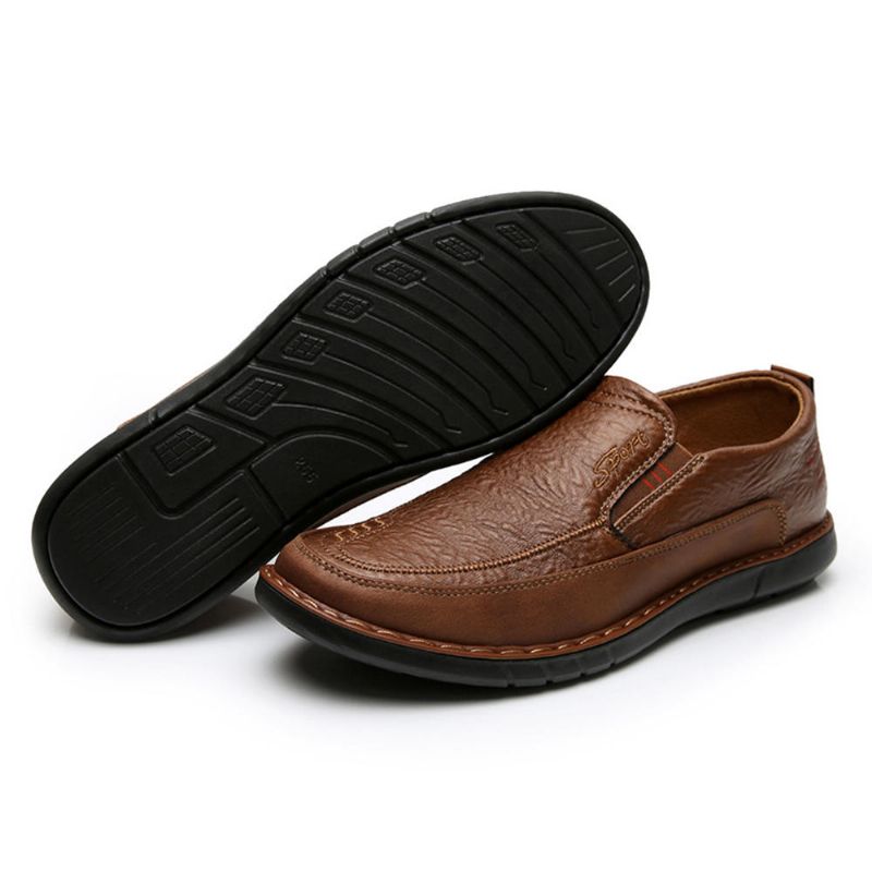 Män Halksäker Slip On Elastiskt Band Mjuk Sula Causal Daily Oxfords